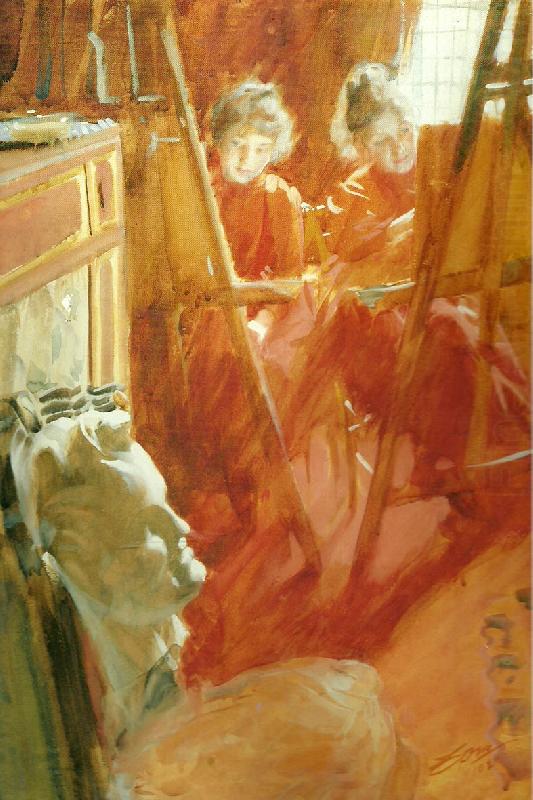 Anders Zorn les demoiselles schwartz china oil painting image